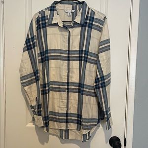 Old Navy the classic shirt flannel size XL NWT. 100% cotton